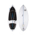 Top and bottom view of the 2026 Ronix Flyweight Skimmer in Black and White minimal graphics.