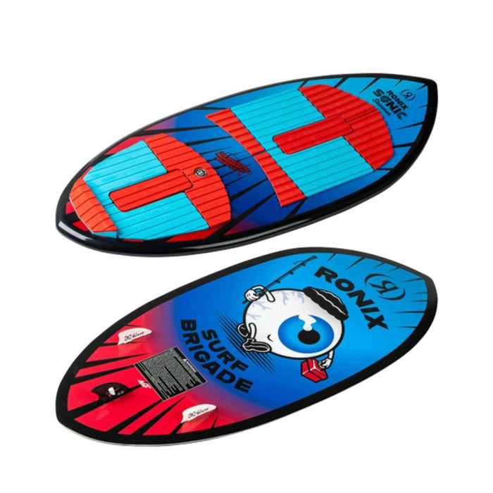 Side profile of the 2026 Kid's Sonic Skimmer showing the thin skim rail and flat rocker.