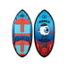 Top and bottom view of the 2026 Ronix Kid's Sonic Skimmer in Blue and Red.