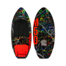 Top and bottom view of the new 2027 Ronix M50 Dark Matter Wakesurf Board in black, red and vibrant colors.