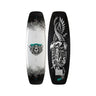 Top and bottom view of the 2026 Ronix Parks Modello Core Wakeboard in White and Black.