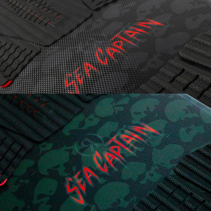 Comparison view of the Ronix Sea Captain in daylight versus its glow-in-the-dark night mode.