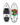 Top and bottom view of the 2027 Ronix Sea Captain Tuff Tech Wakesurf Board in Matte Black and White. 