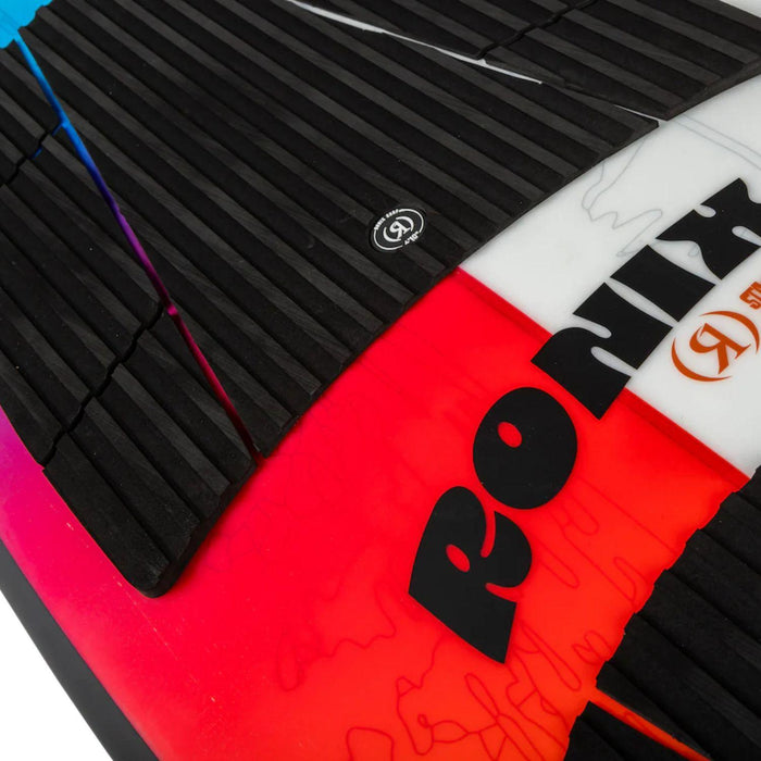 Detailed view of the front and rear EVA traction pads on the 2026 Ronix Standard Core Skimmer.