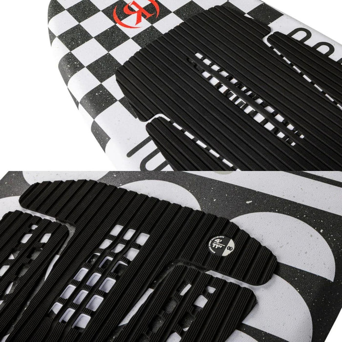 Detailed views of the front and rear EVA traction pads on the 2026 Ronix Takeoff Marsh Mellow.