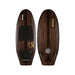 Top and bottom view of the 2026 Ronix Wave King XL Skimmer in Koal Classic wood grain and black.