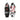 Top and bottom view of the 2026 Ronix Women's Sea Captain Tuff Tech Wakesurf Board in White, Black and Salmon colors.