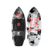 Top and bottom view of the 2026 Ronix Women's Sea Captain Tuff Tech Wakesurf Board in White, Black and Salmon colors.