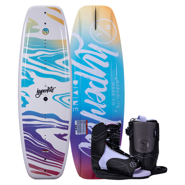 Hyperlite Divine Jr. Kid's Wakeboard Package w/ Jinx Girl's Bindings 2024 | Wakesports Unlimited - Board and Boots