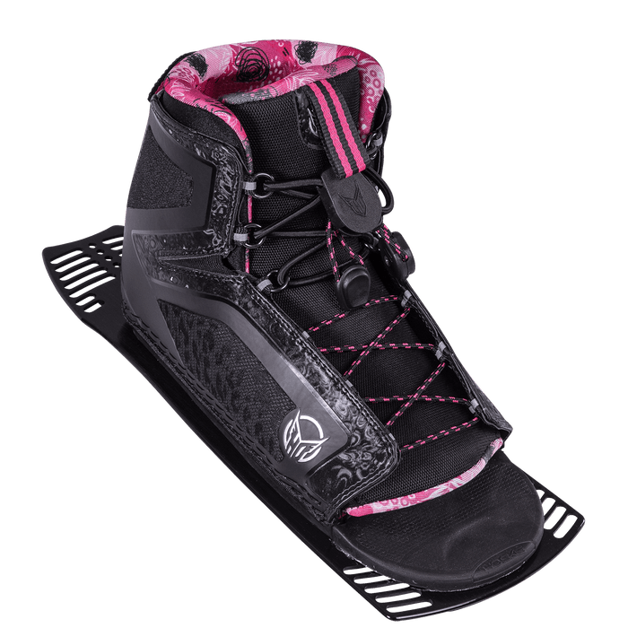 HO Hovercraft (Tribal Pink) w/ Double Stance 110 Water Ski Package 2024 | Wakesports Unlimited - Rear Boot