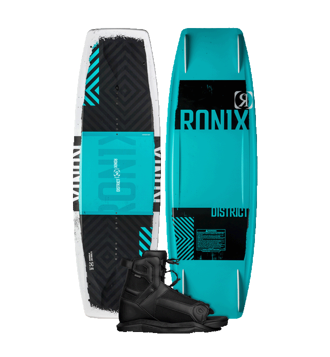 Ronix District Wakeboard Package w/ Divide Bindings 2024 - Wakesports Unlimited
