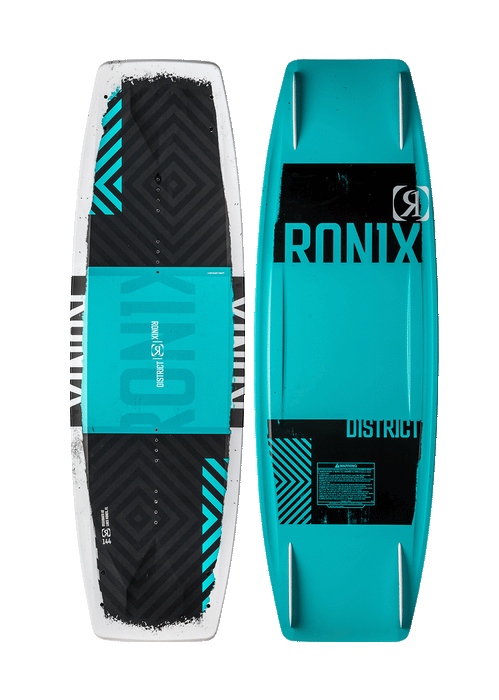 Ronix District Wakeboard Package w/ District Bindings 2024 - Wakesports Unlimited | Board Top and Bottom