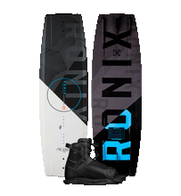 Load image into Gallery viewer, Ronix Vault Wakeboard Package w/ Divide Bindings 2024 - Wakesports Unlimited
