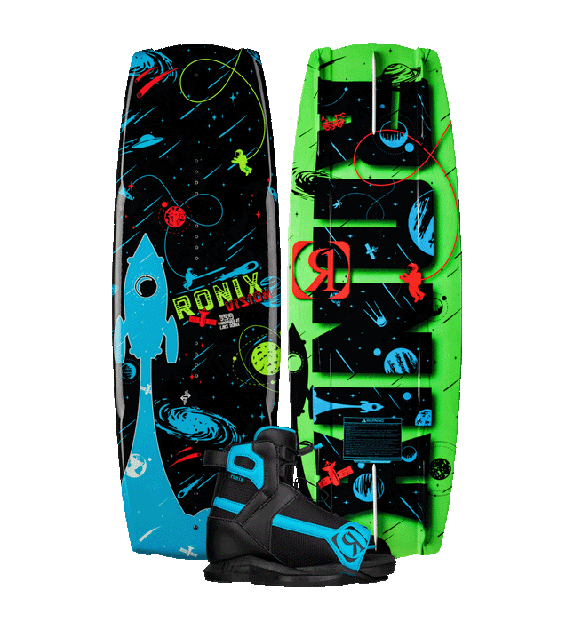 Ronix Vision Boy's Wakeboard Package w/ Vision Bindings 2024 - Wakesports Unlimited | Wakeboard Package