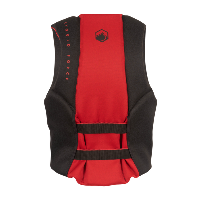 2024 Liquid Force Rush CGA Life Vest Red - Wakesports Unlimited | Back View