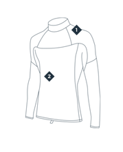 Load image into Gallery viewer, 2024 Manera Seafarer Neo Wetsuit Top 1.0 Black - Wakesports Unlimited | Features
