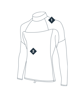 2024 Manera Seafarer Neo Wetsuit Top 1.0 Black - Wakesports Unlimited | Features