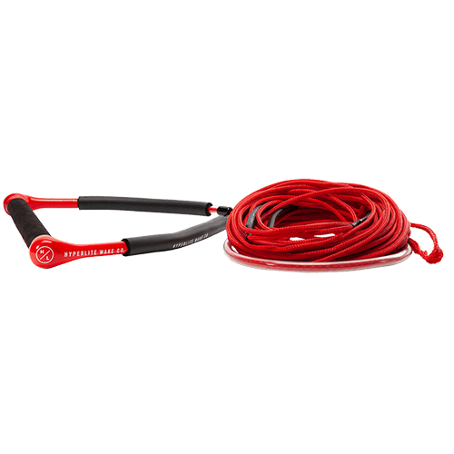 2024 Hyperlite CG Handle w/ Fuse Line Wakeboard Rope & Handle - Wakesports Unlimited | Red Rope