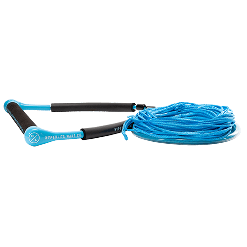 2024 Hyperlite CG Handle w/ Maxim Line Wakeboard Rope & Handle - Wakesports Unlimited | Blue Rope