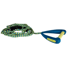 Load image into Gallery viewer, 2024 Hyperlite 25&#39; Pro Wakesurf Rope &amp; Handle - Wakesports Unlimited | Blue and Yellow Rope
