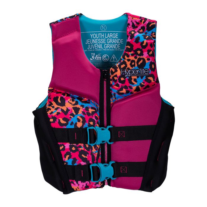 2024 Hyperlite Girl's Youth Large Indy CGA Life Vest - Wakesports Unlimited