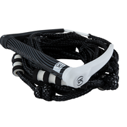 Load image into Gallery viewer, 2024 Ronix Silicone Wakesurf Rope &amp; Handle Black - Wakesports Unlimited
